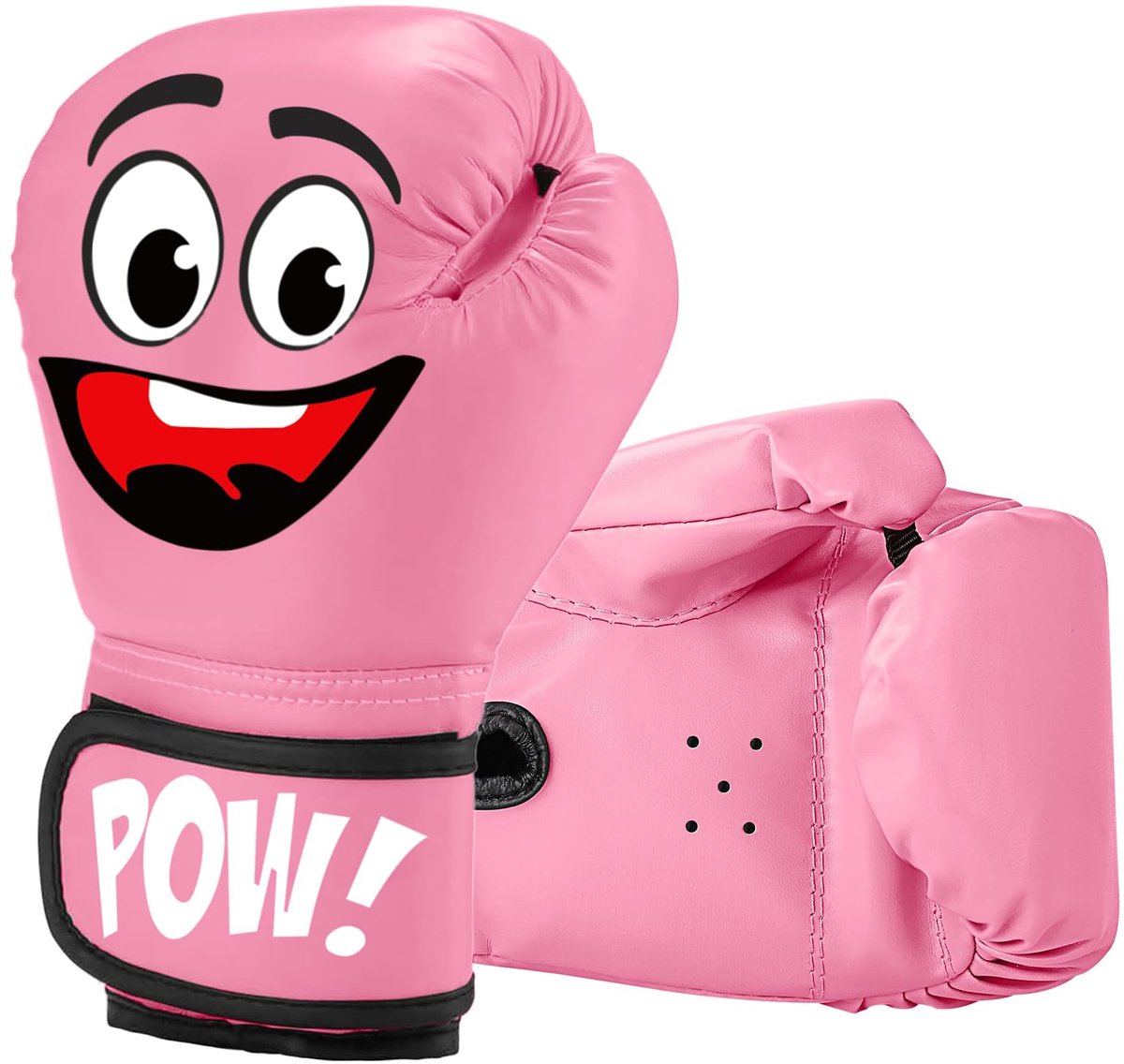 SnelShoppen - JUOIFIP Kids Bokshandschoenen Junior MMA Meisjes voor Bokszak Kickboksen Muay Thai Training Handschoenen voor Kinderen Roze 6-12 Jaar