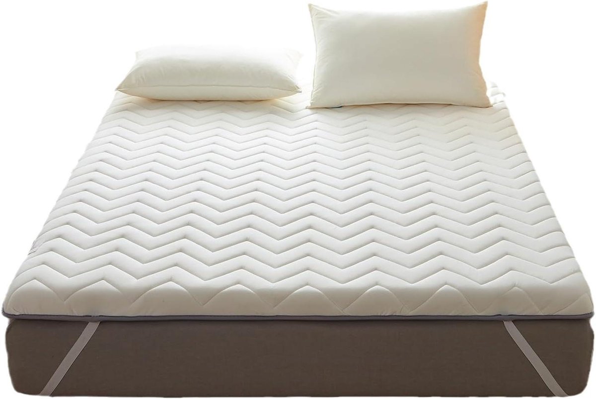 Futon Matras - Slaapkussen Vloermat - Flexibel Slapen - Meerlaagse Constructie - 120 x 200 cm - Wit