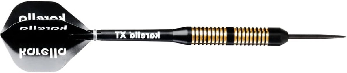 Steeltip Darts - Dartpijlen Set - Darten - Messing Barrel - 23 gram - Zwart Goud