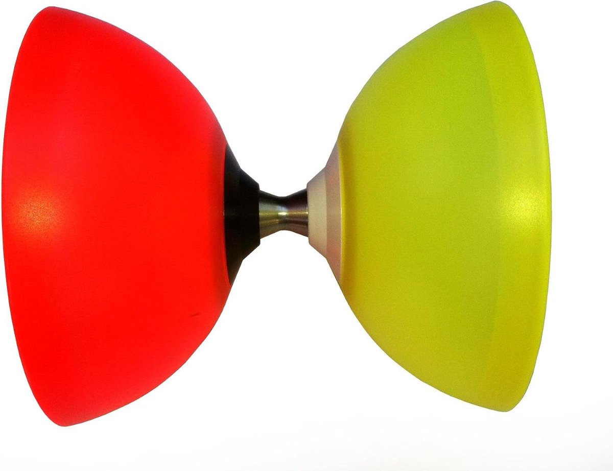 Diabolo Vision Free Hub - Jojo - Circus Vaardigheden Oefenen - Met Bal Lagers - 250 Grams - Rood Geel