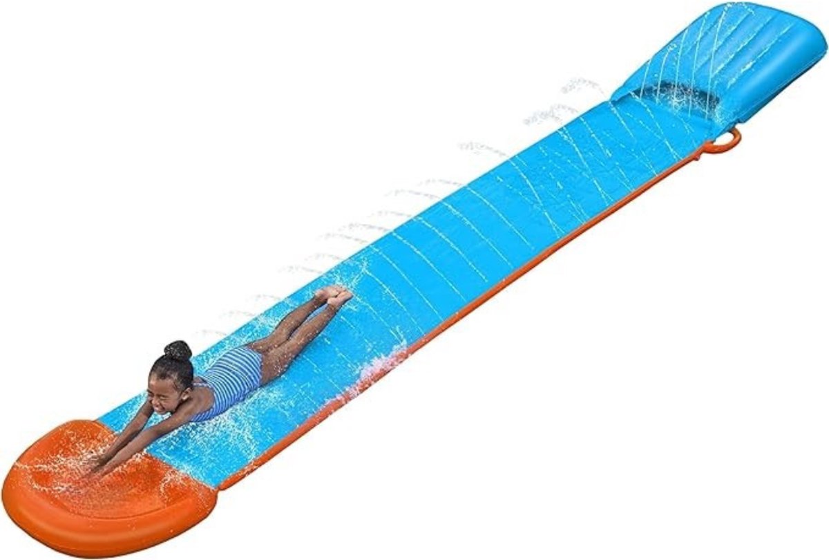 Thuys - Waterglijbaan voor Kinderen 4,72 Meter - Met Wateraansluiting & Splashzone - PVC Slip and Slide voor Tuin -Waterspeelgoed vanaf 3 Jaar