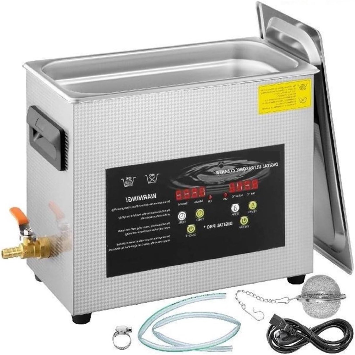 Ultrasone Reiniger - Ultrasone Bad - Sieraden Reinigen - Krachtige Transducer - 10L - Zilver