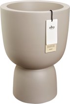 Elho Amber Coupe Round 35 - Bloempot voor Binnen & Buiten - 100% Gerecycled Plastic - Ø 34.9 x H 49.0 cm - Balanced beige