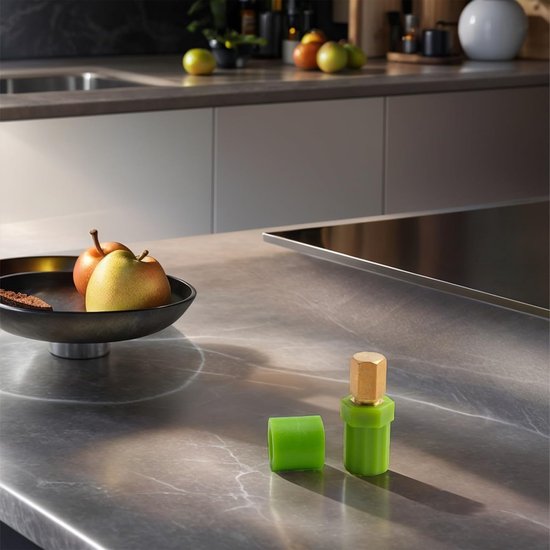 Schaaraskoppeling - Reserveonderdeel Keukenmachine - Pasta Maken - Messing Materiaal - 10.8 x 7.11 x 1.5 cm - Groen — afbeelding 2