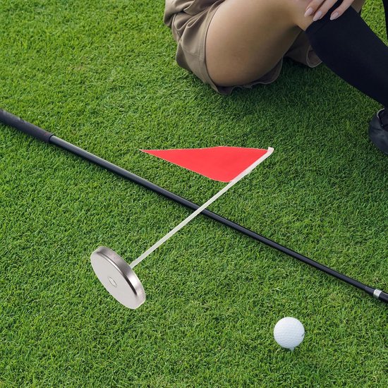 Golf Hole Cup Vlaggen - Putting Oefenbeker Accessoires - Golf Putting Trainen - Hoge Zichtbaarheid - 39.80X20.50X0.40CM - Rood van GOLF — afbeelding 4