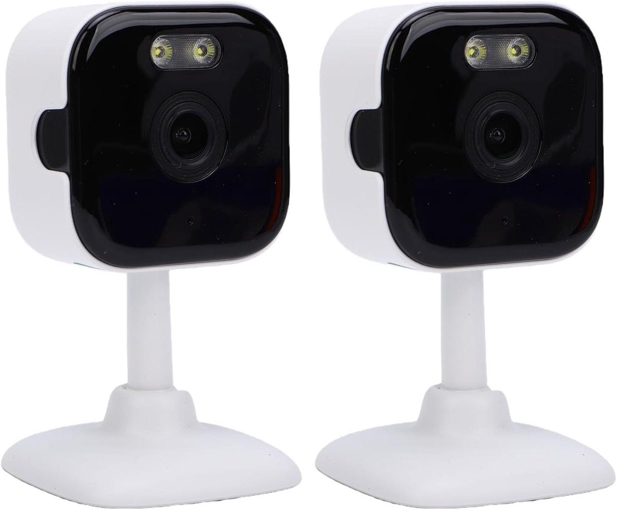 Beveiligingscamera Binnen - Babyfoon Camera Huisdier Camera - Huis Bewaken - Dual Band WiFi - 2K HD Resolutie - Wit