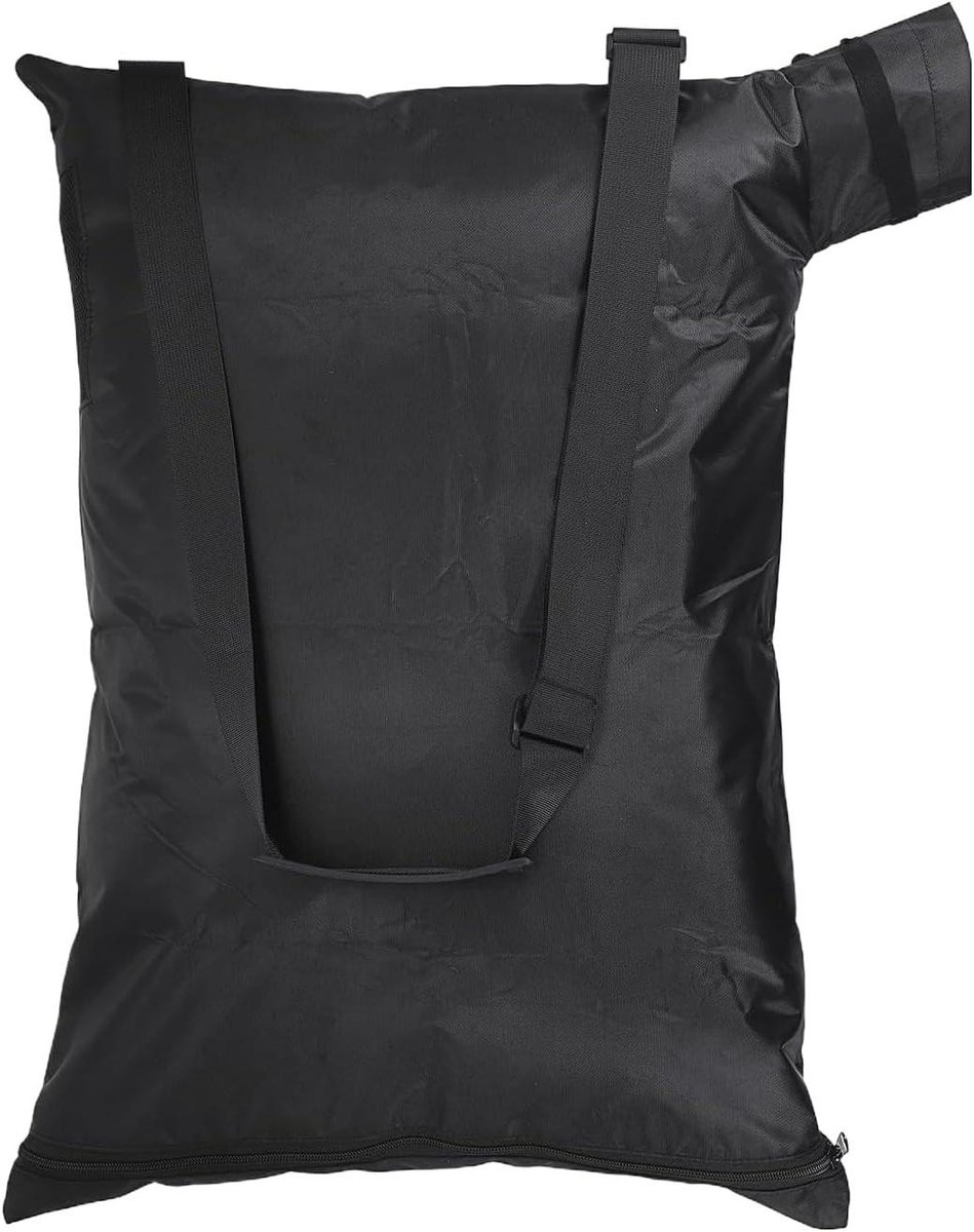 Bladzuigerzak - Vuilzak Tuin - Tuinafval Verzamelen - Bodem Rits Systeem - 60 x 53 cm - Zwart