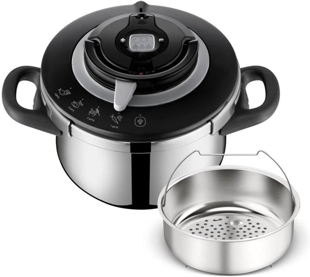 Snelkookpan - Drukkoker - Snel Koken - Eenvoudig Deksel - 4.5 Liter - Roestvrij Staal
