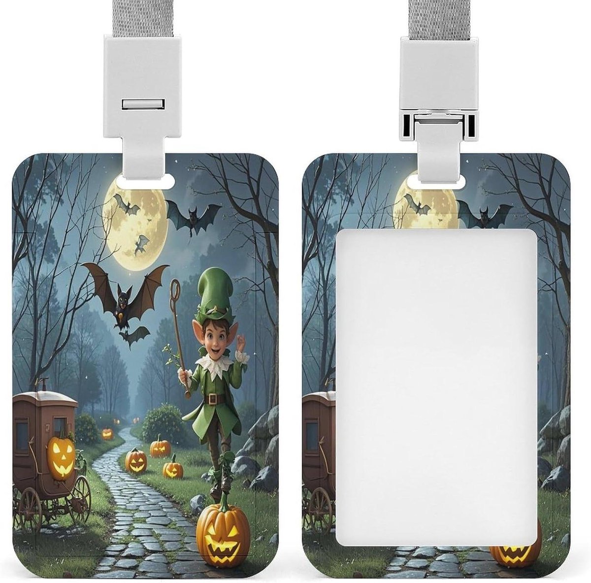 Badgehouder met Lanyard - Naamkaart Houder ID - Kantoor Organisatie - Push-Pull Mechanisme - 3.5 x 2.2 inch - Stijl