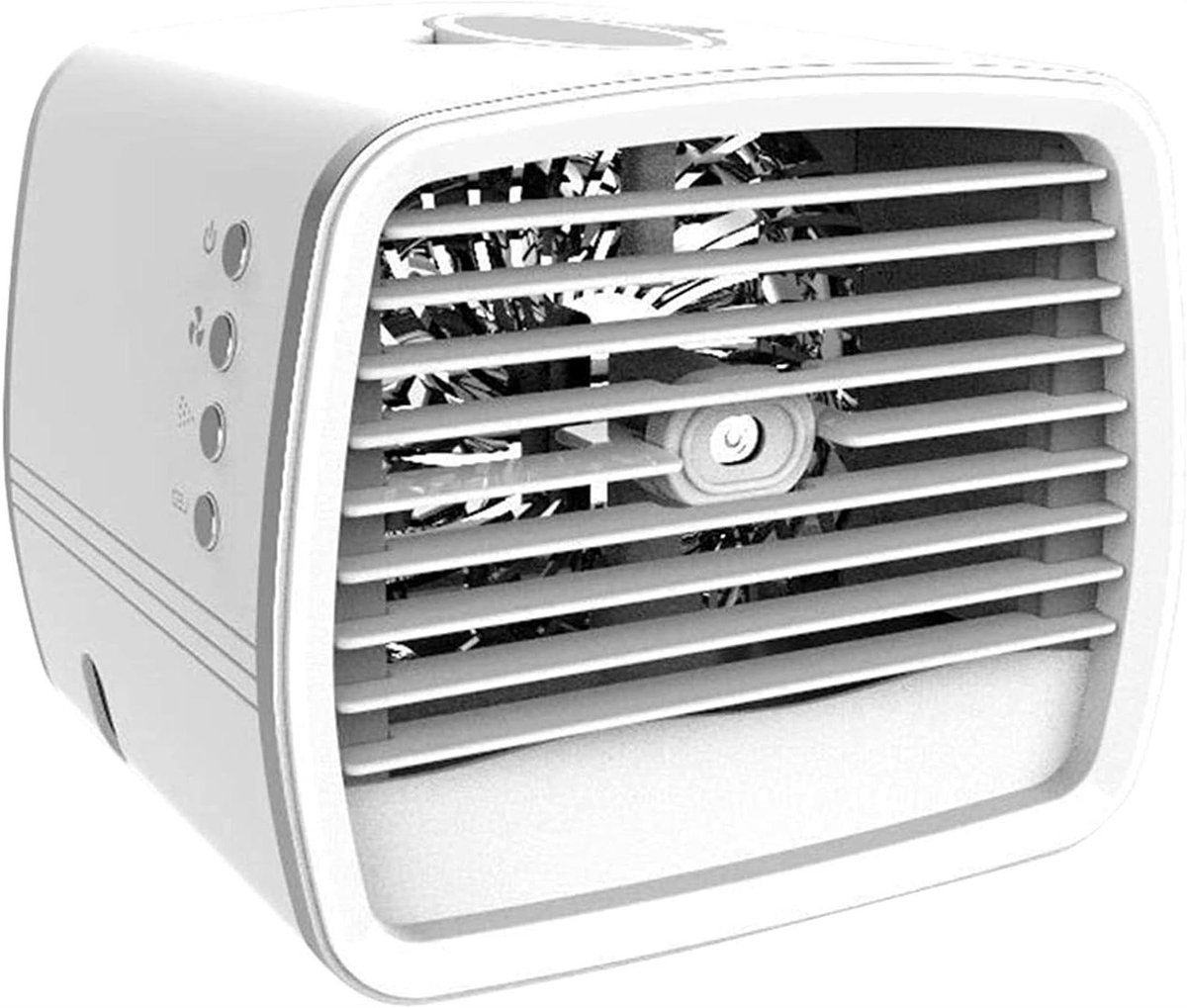 Mini Airconditioner - Draagbare Koeler - Persoonlijke Koeling - Stille Werking - Compact Formaat - Wit