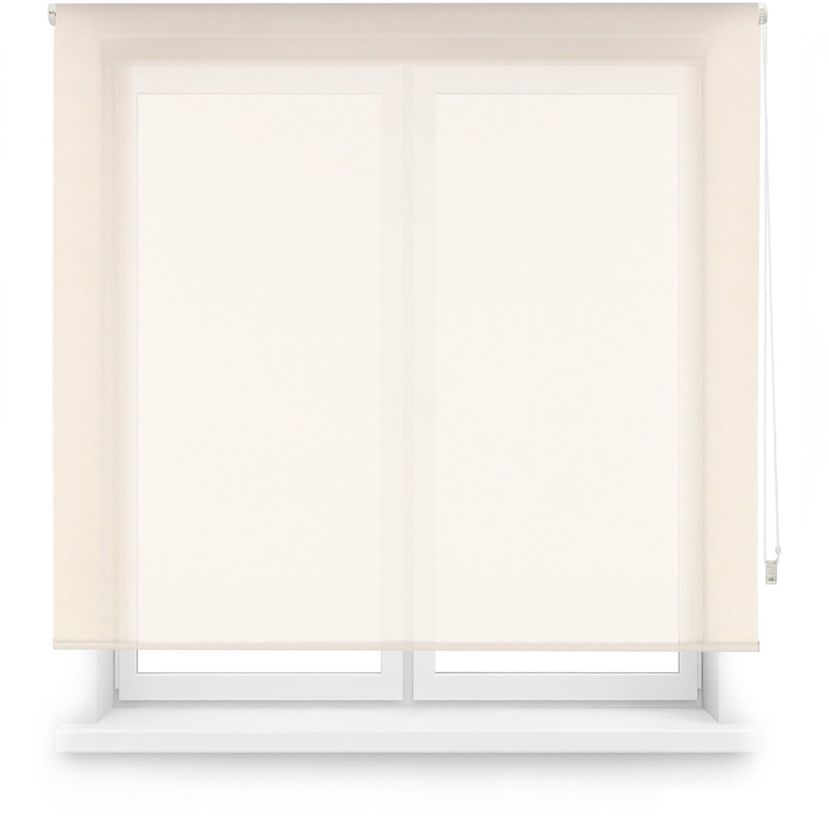 SnelShoppen - Verduisterend Rolgordijn Beige 120 x 250 cm | Op Maat Gemaakt | Perfect voor Woonkamer, Slaapkamer en Kantoor | Lichtwerend en Stijlvol