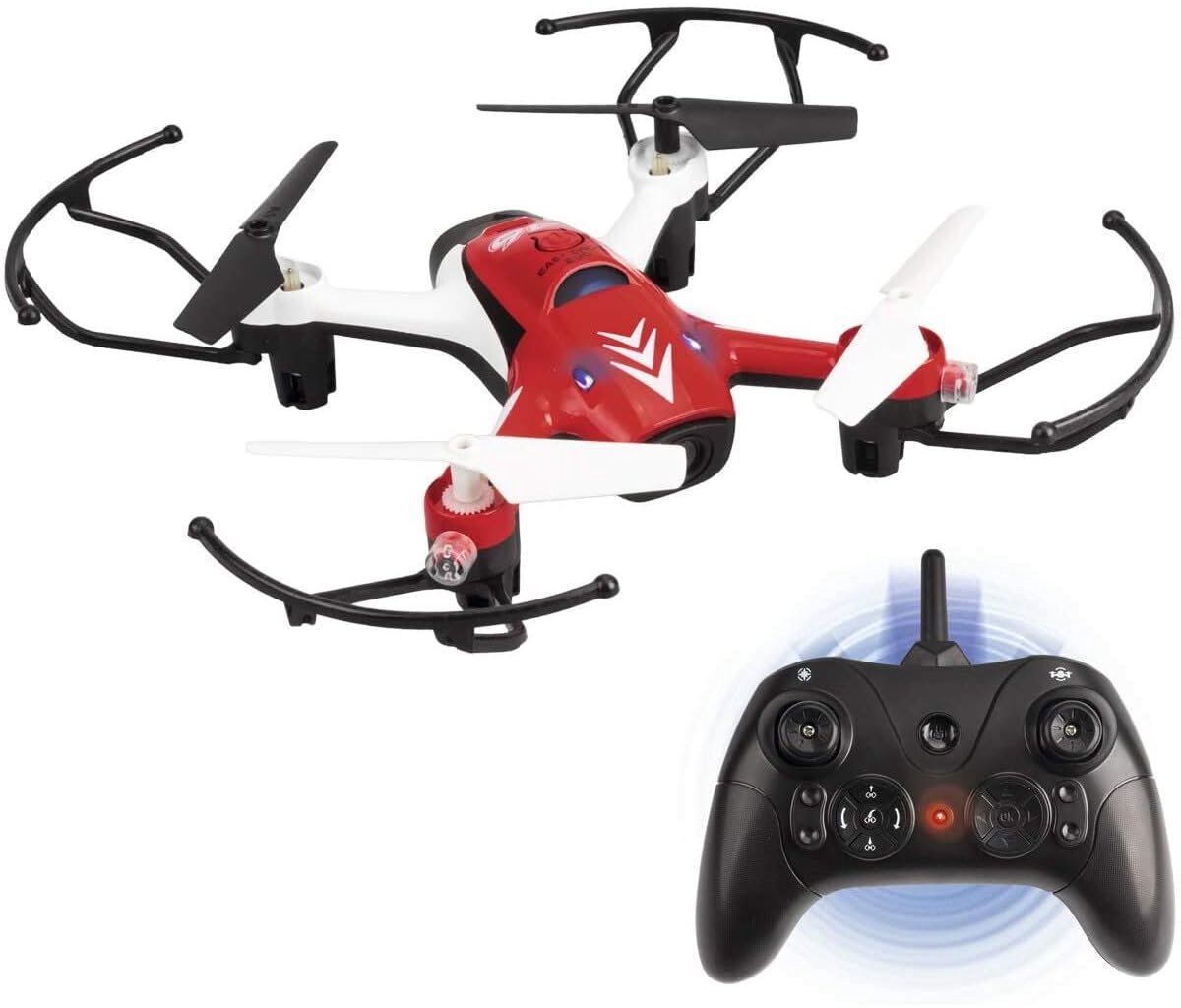 SnelShoppen - Xtrem Raiders Easy Drone Evo - Kinderdrone voor Binnen en Buiten - Eenvoudig te Bedienen - 17 cm - Perfect voor Kinderen vanaf 14 Jaar -