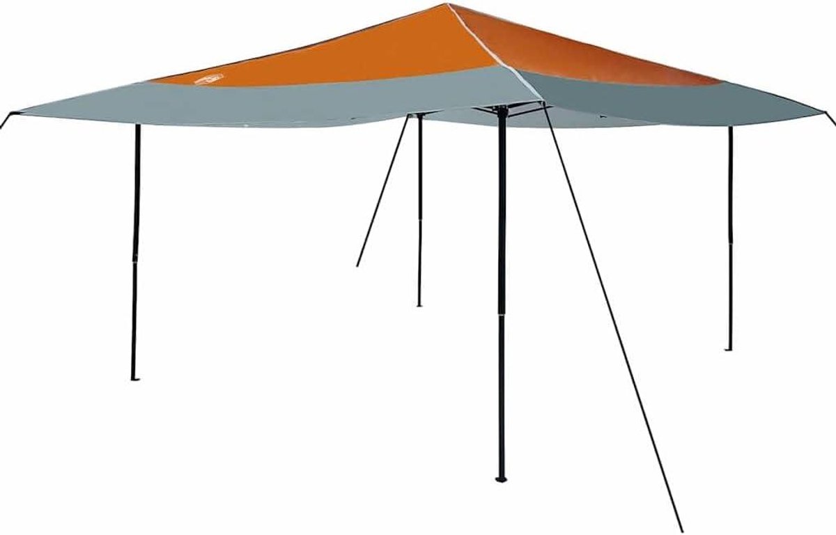 Weerbestendige Zonwering - Pop-up Tent - Outdoor Evenementen - In Hoogte Verstelbaar - 395 x 395 cm - Oranje