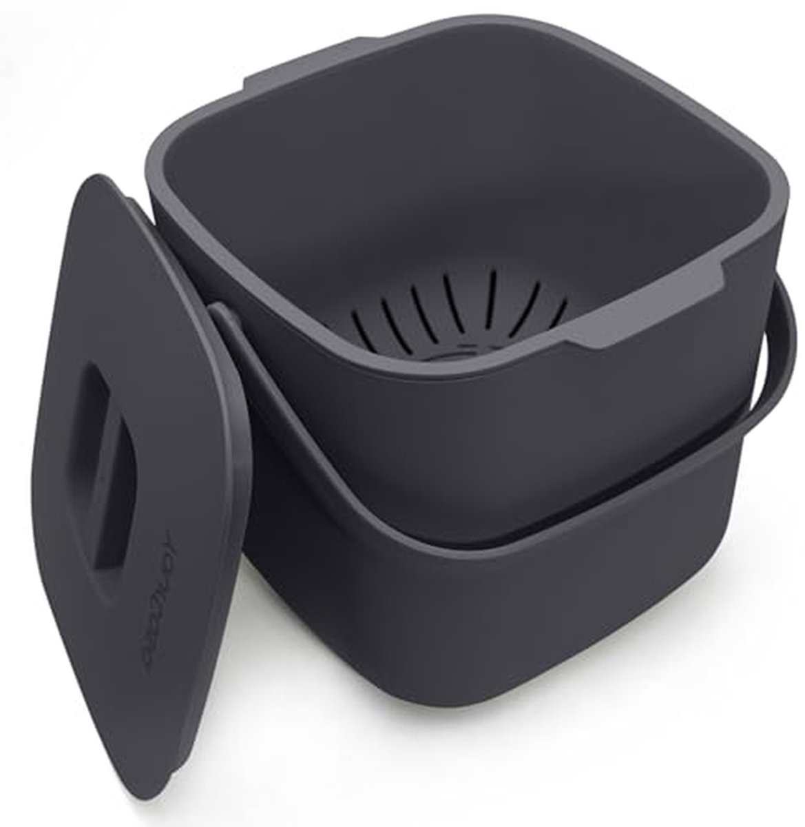 Keuken Afvalbak - Compostbak Biobak - Afval Scheiden - Geurvrij en Uitneembaar Zeef - 7 Liter - Wit