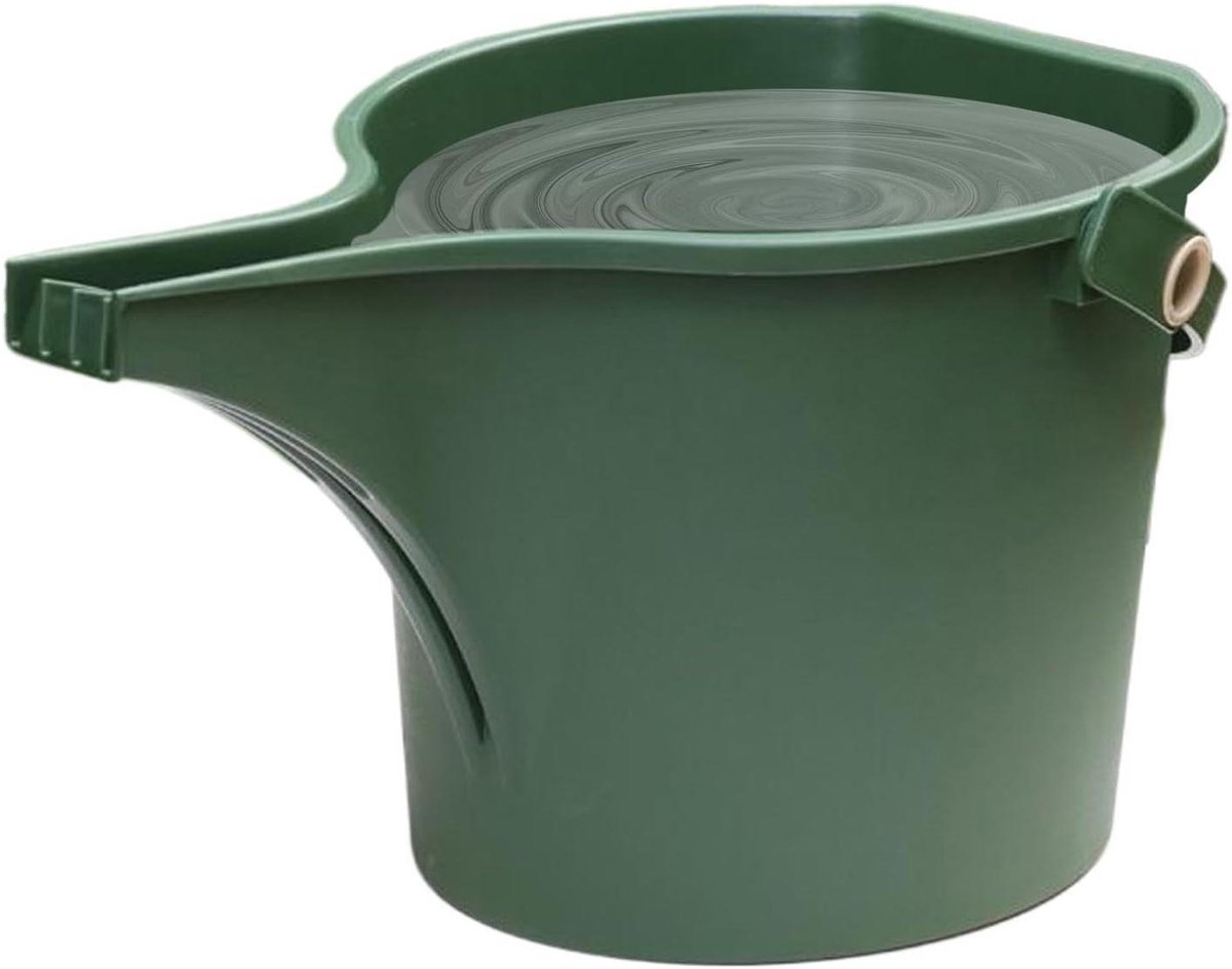Gieter Buiten - Water Emmer - Planten Water Geven - Slagvast PP Materiaal - 8L - Legergroen
