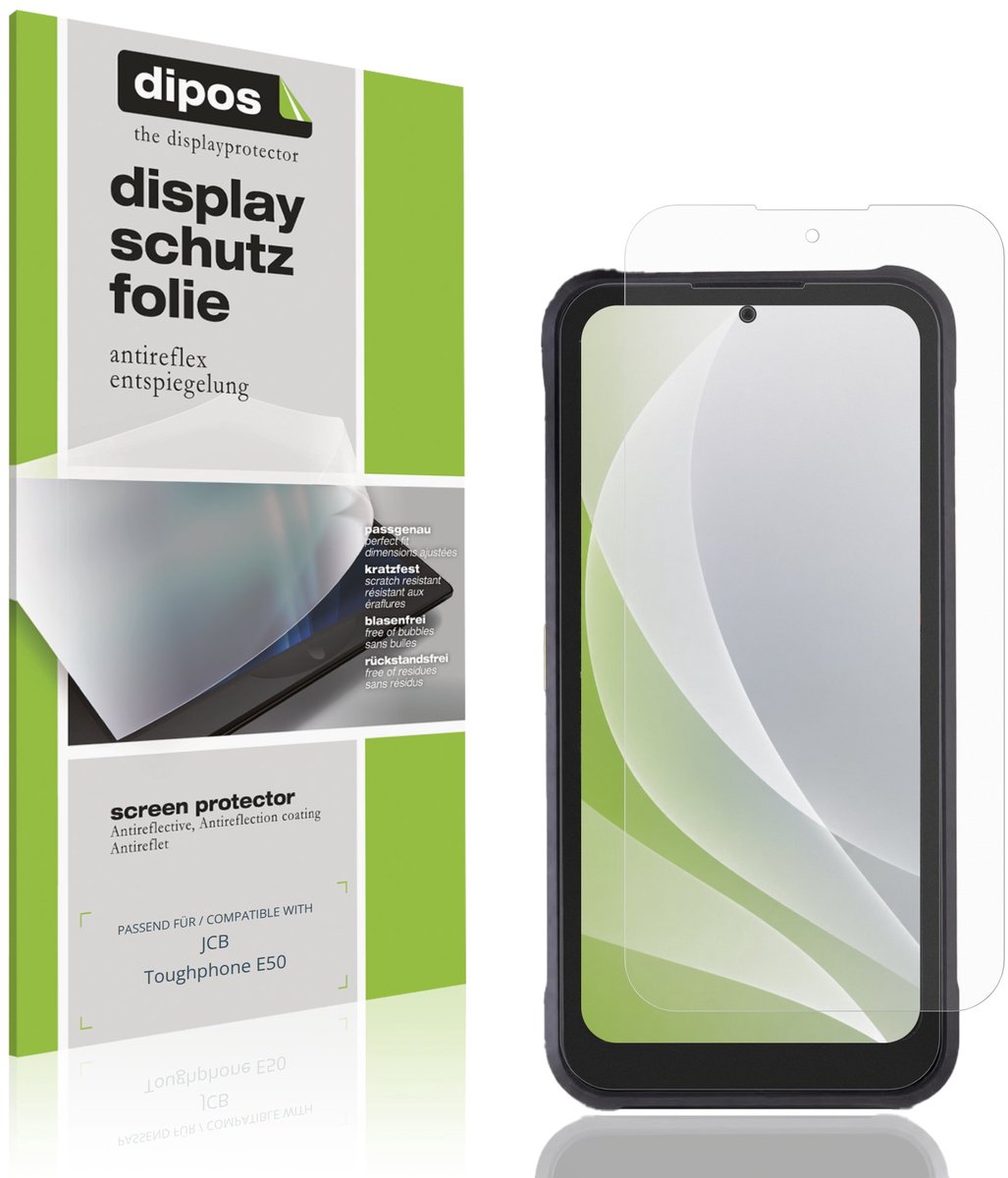 dipos – 4x Matte Beschermfolie geschikt voor JCB Toughphone E50 | Krasbestendige & antireflecterende Screenprotector Ultra-Thin