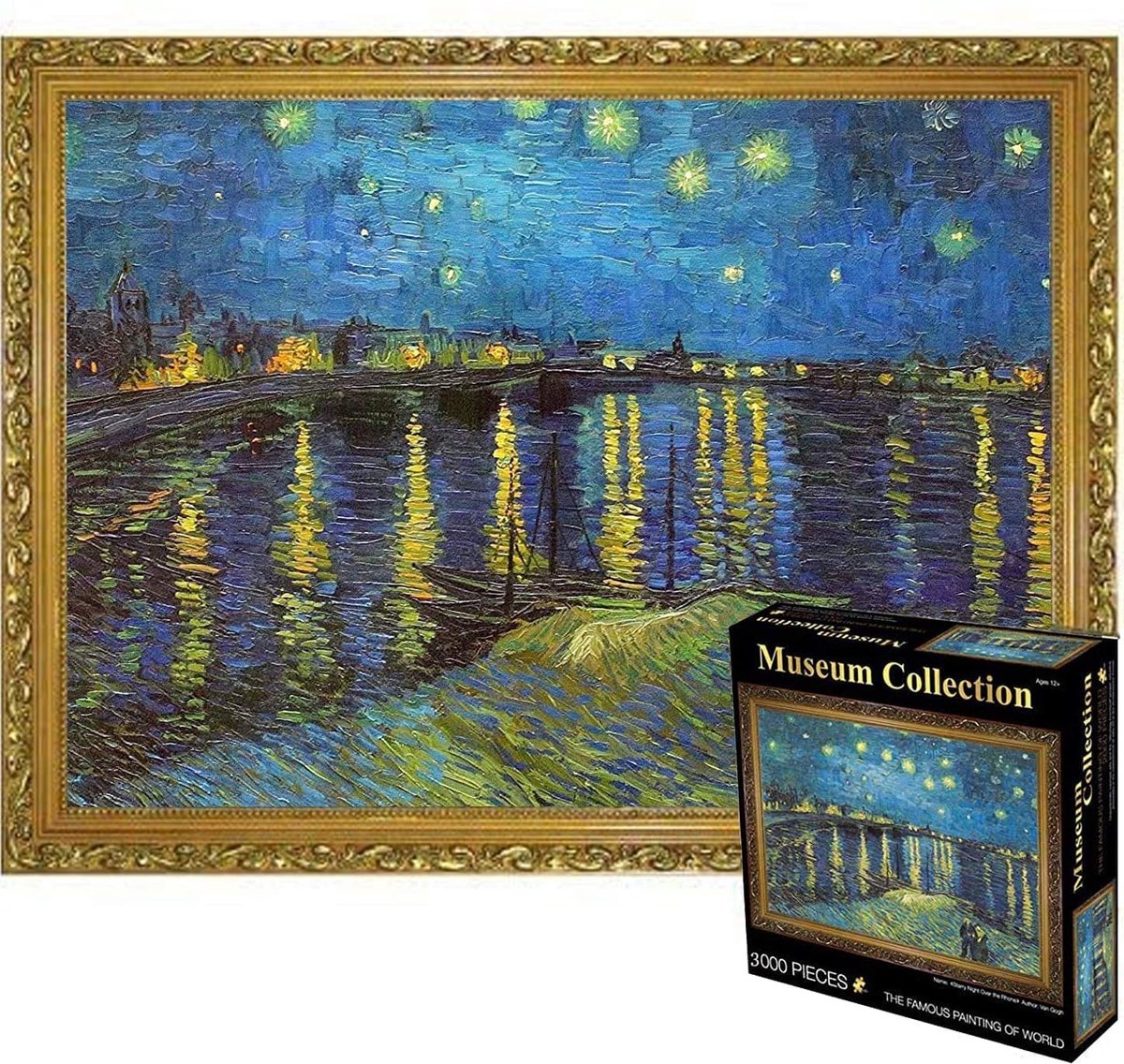 Dailygoods - 3000 Delen Puzzel voor Volwassenen - Rhone Rivier Thema
