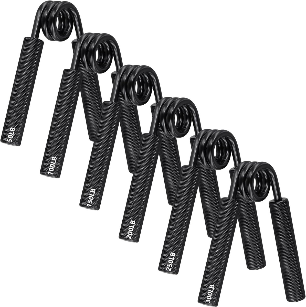 Dailygoods - 6-delige Handtrainer Set voor Gripkrachtversterking - Compact en Duurzaam