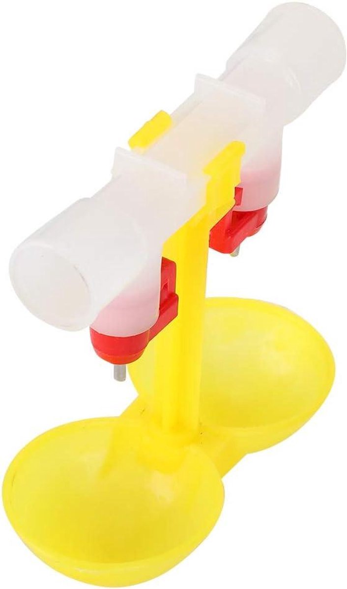 Kip Drinkbak - Automatische Drinkfontein - Pluimvee Voeden - 360 Graden Watertoevoer - 12 x 114 cm - Wit