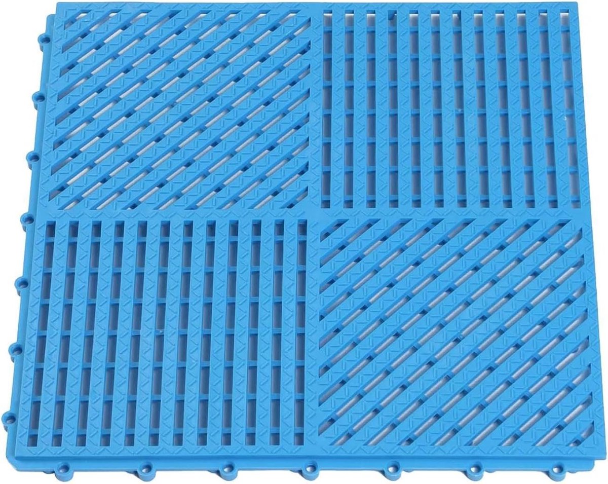 Drainagetegels - Vloertegels - Veilig Natte Ruimtes - Antislip Ontwerp - 30 x 30 cm - Blauw