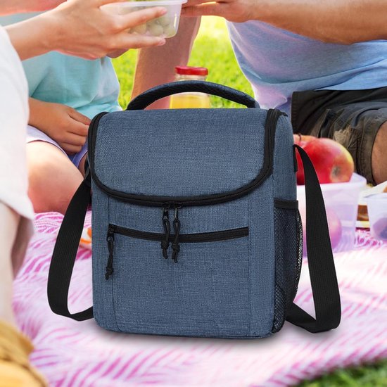 Geïsoleerde Koeltas - Thermo Rugzak - Outdoor Activiteiten - Licht Duurzaam Ontwerp - 10 Liter Inhoud - Donkerblauw — afbeelding 4