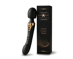 PURE XTENSE® Premium Double Headed Wand Vibrator - Massage Apparaat - Luxe Wand Massager -2x10 Vibratiemodi - IPX6 Spatwaterdicht - USB oplaadbaar