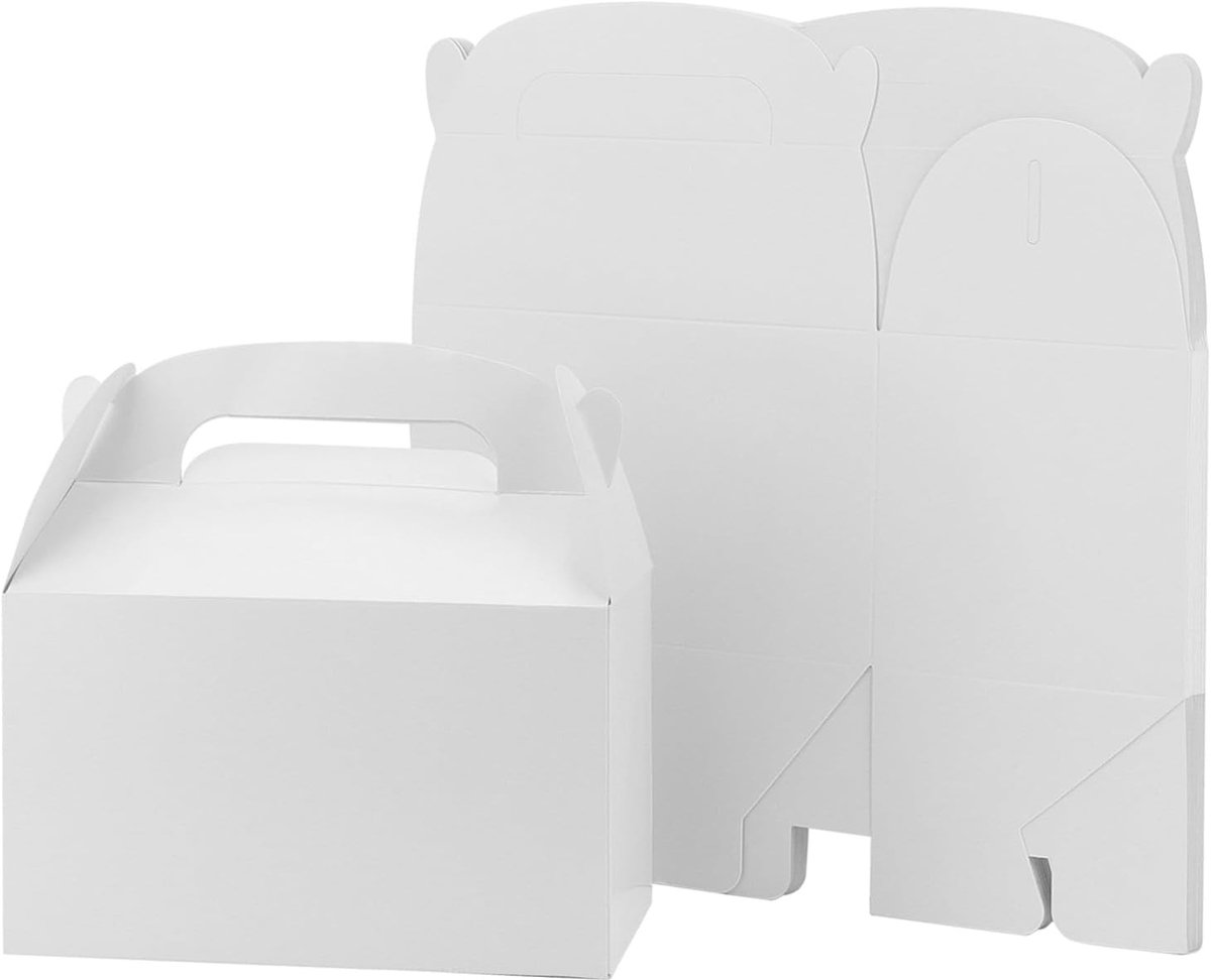 36 Stuks Witte Cadeau Dozen 16x9.5x9.5cm voor Feestjes, Verjaardagen en Bruiloften, Perfect voor Traktaties en Picknicks