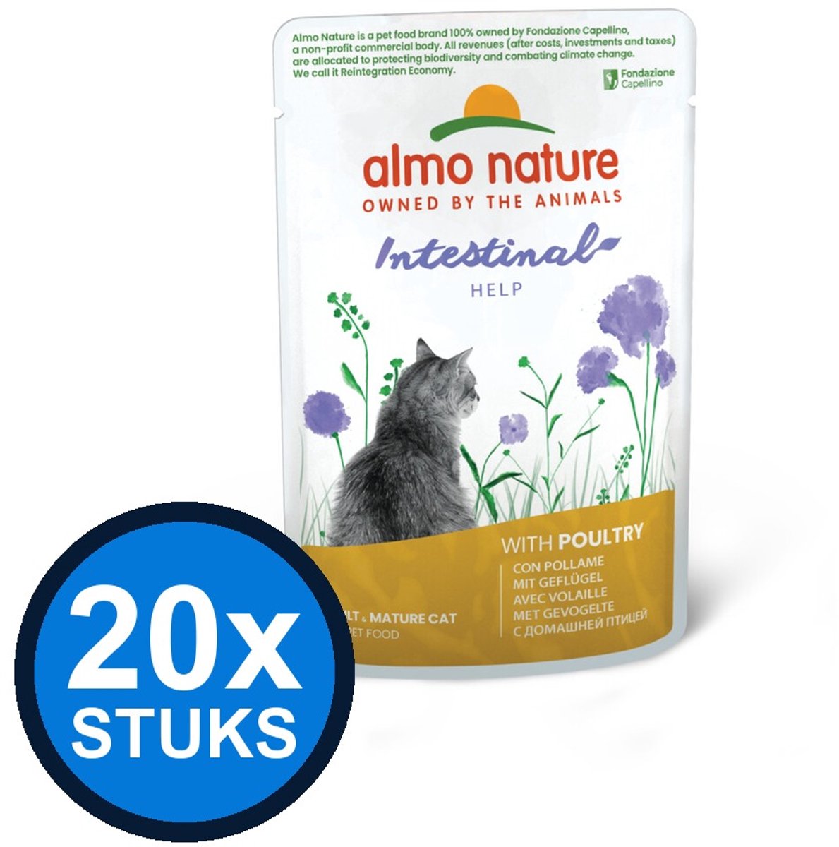 Almo Nature Almo Nature Holistic cat pouch sensitive gevogelte 70gr