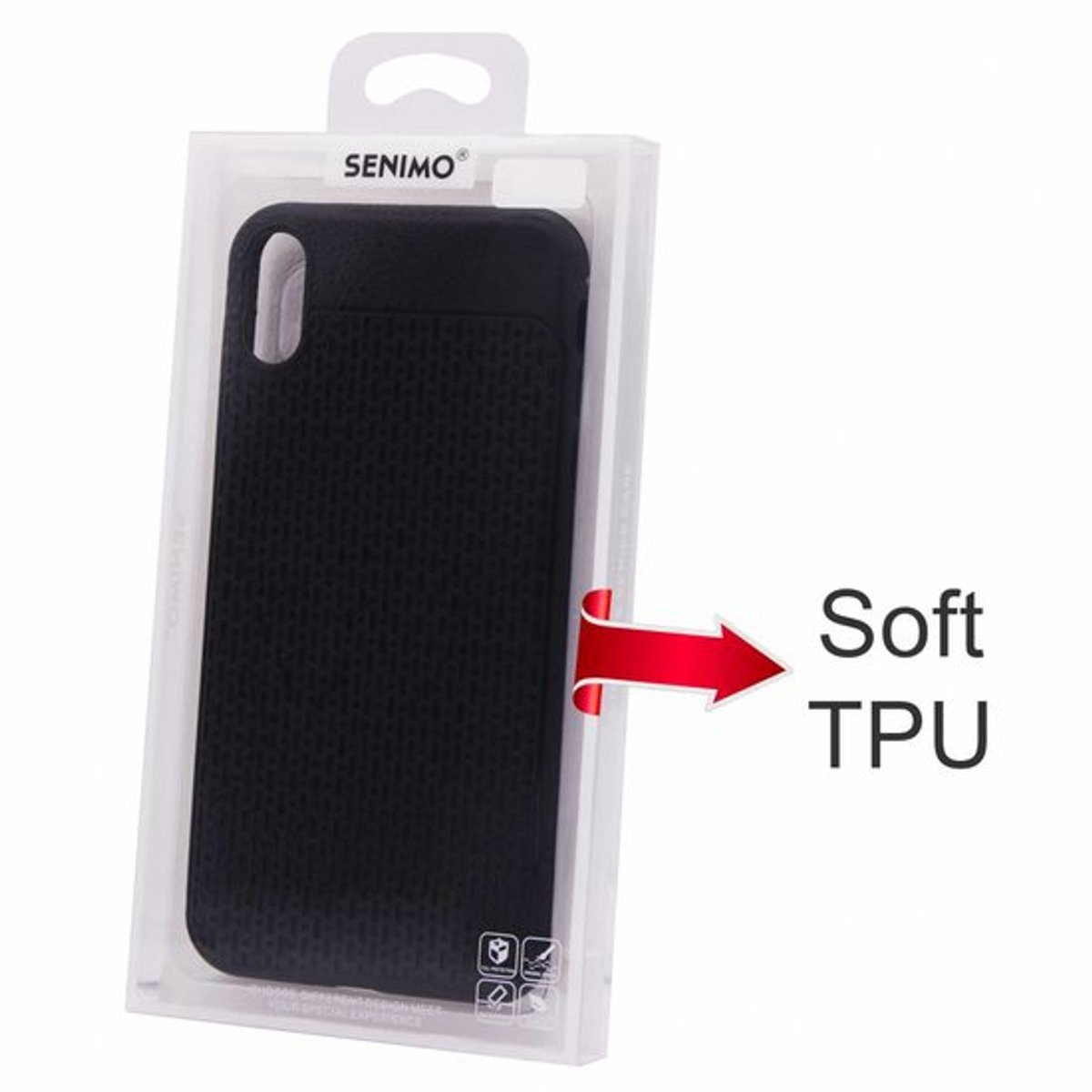 TPU Soft Senimo Note 9 - Zwart
