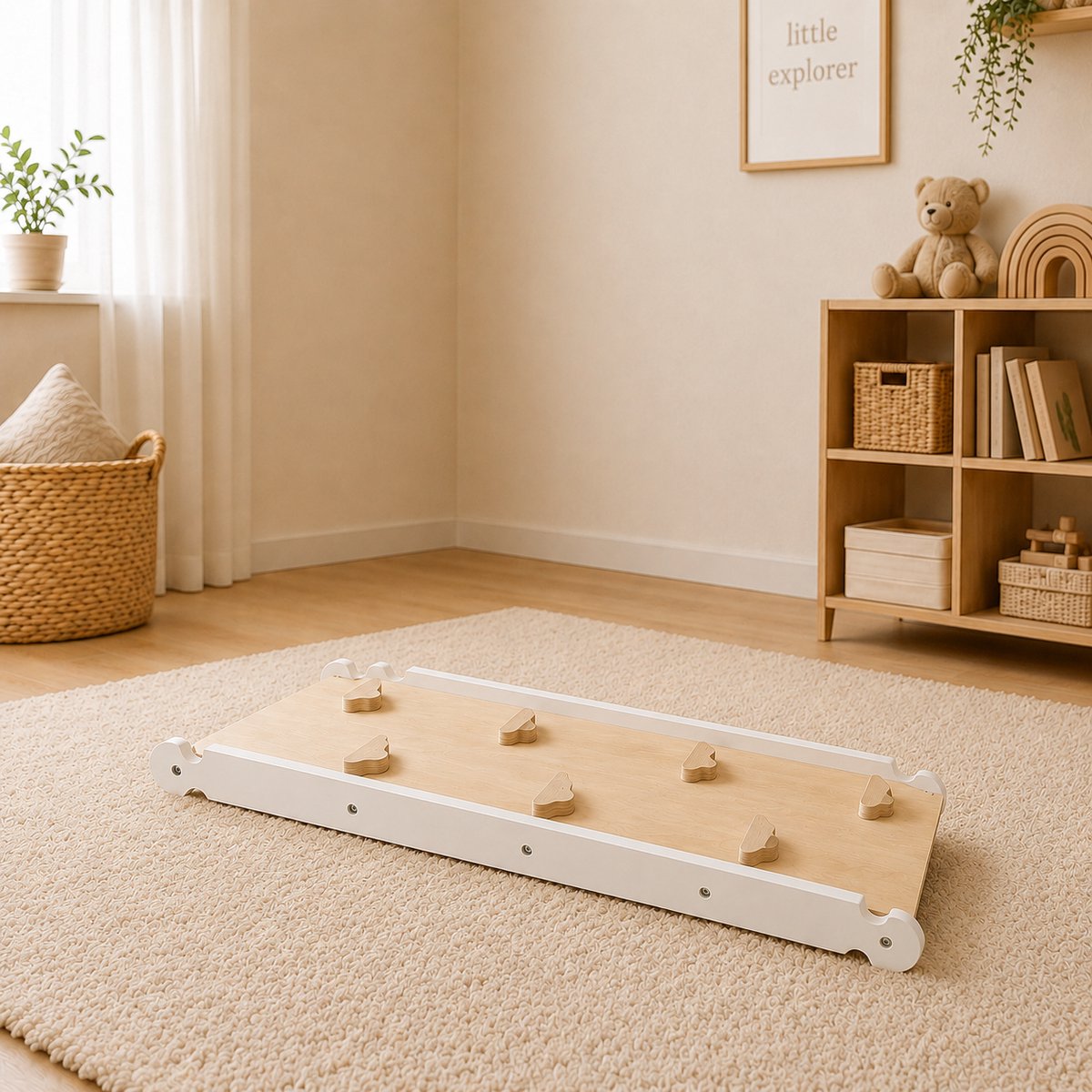 Houten pikler glijplank - Houten pikler uitbreiding - Triclimb glijplank - Combinatieplank