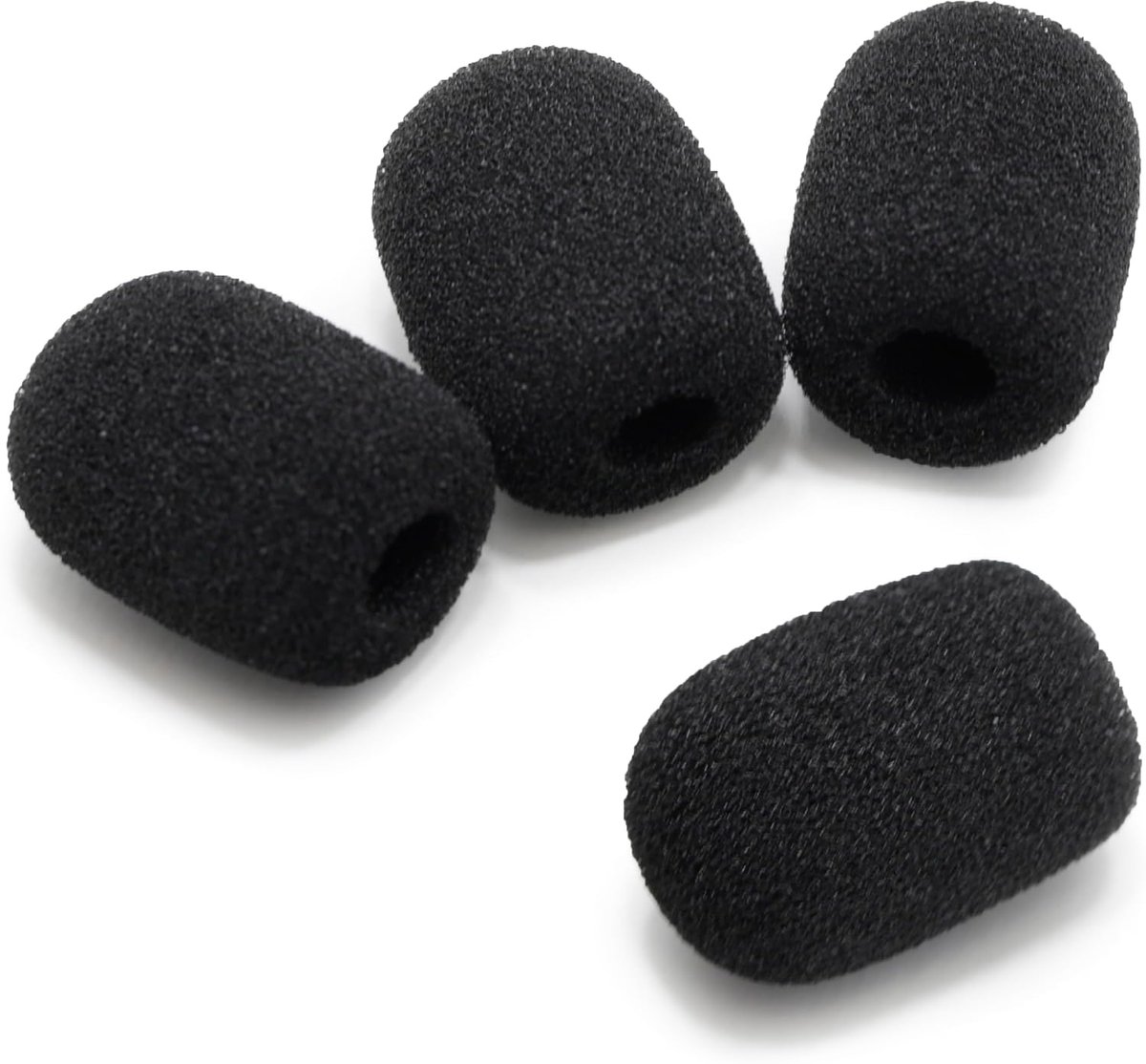 4 x Zwarte Schuim Microfoon Pads Vervangend Schuim Spons voor Microfoon - 30mm