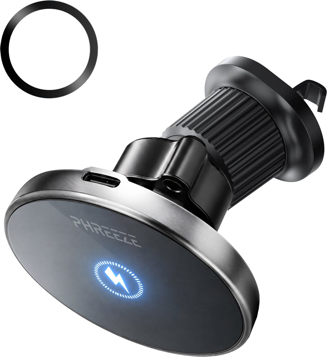 Phreeze CH914 - Telefoonhouder Auto Ventilatie - Geschikt voor MagSafe Autohouder - Magneet Telefoonhouder - GSM Houder Auto - Magnetisch - Qi Auto Lader