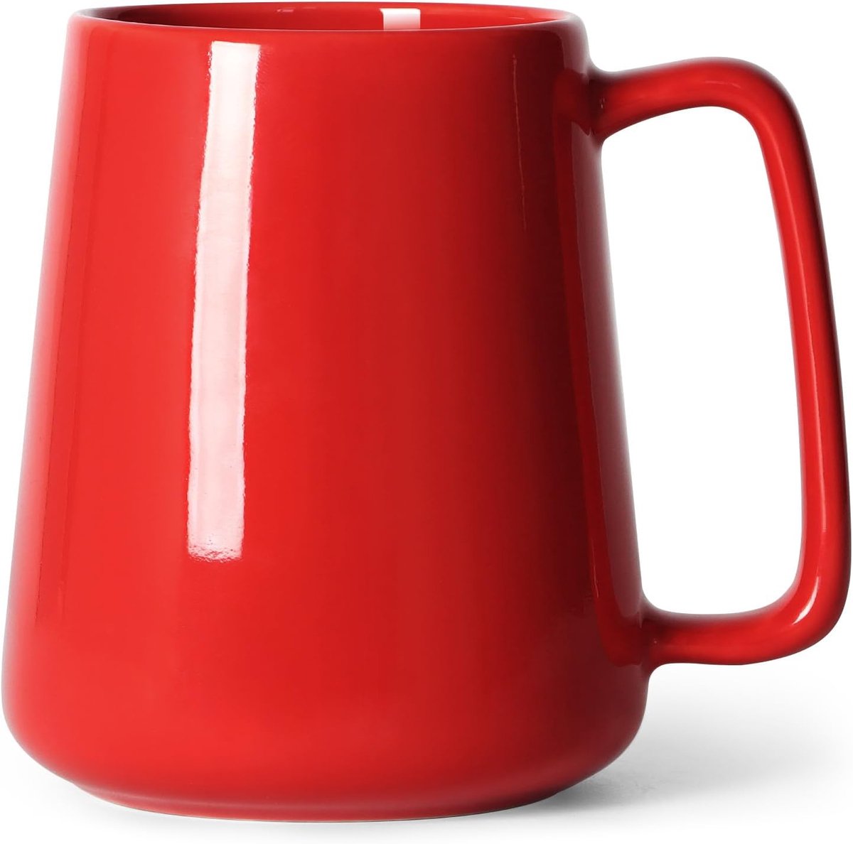 680 ml grote koffiemok, 720 ml keramische Boss theekop met groot handvat voor papa mannen vrouwen, unieke stijl voor elke keuken, rood