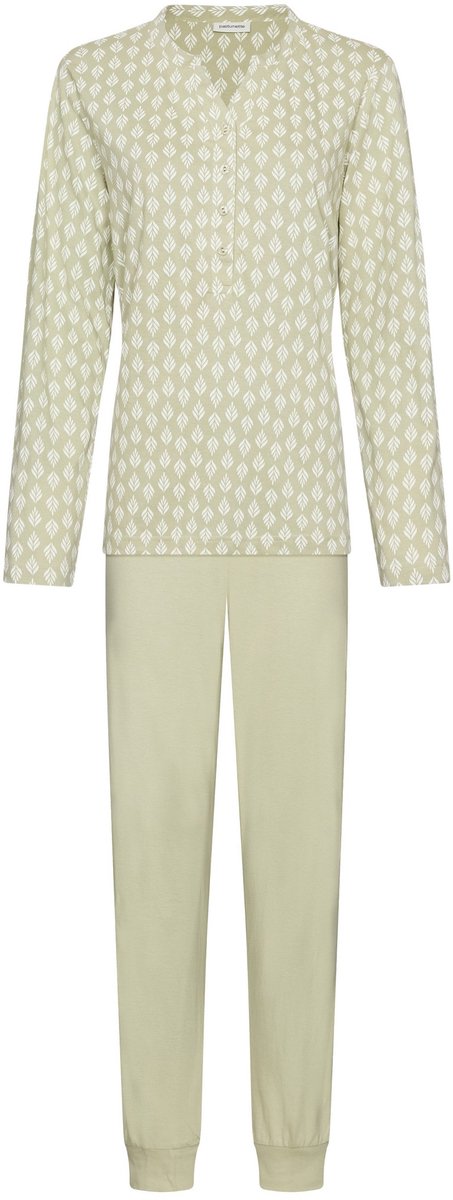 Pastunette - Sage Serenity - Pyjama - Bio-Katoen - Groen/Wit - Maat 36