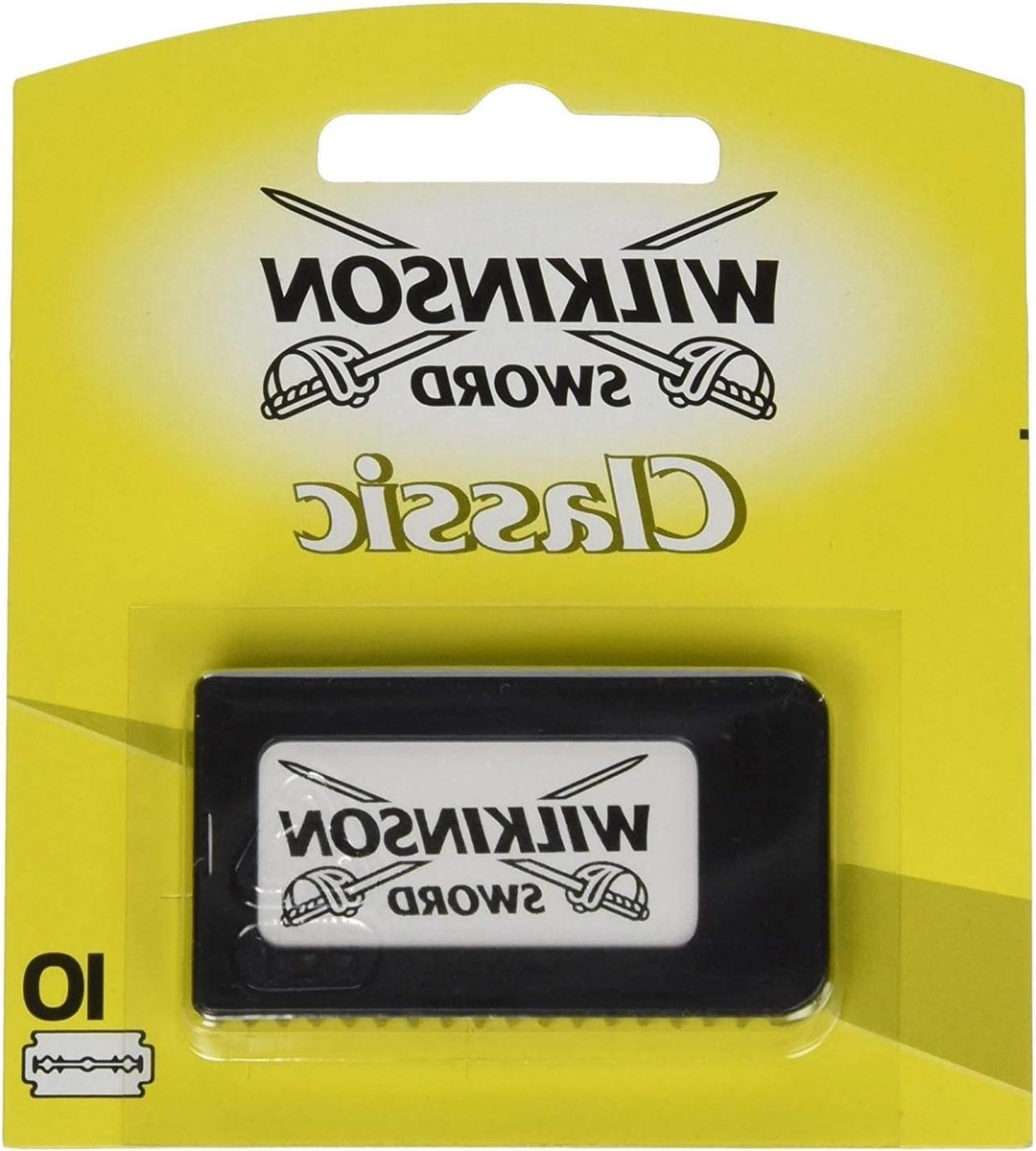 Scheermesjes Heren - Klassiek Scheermes - Glad Scheren - Triple Finish Coating - 10 Stuks - Zilver