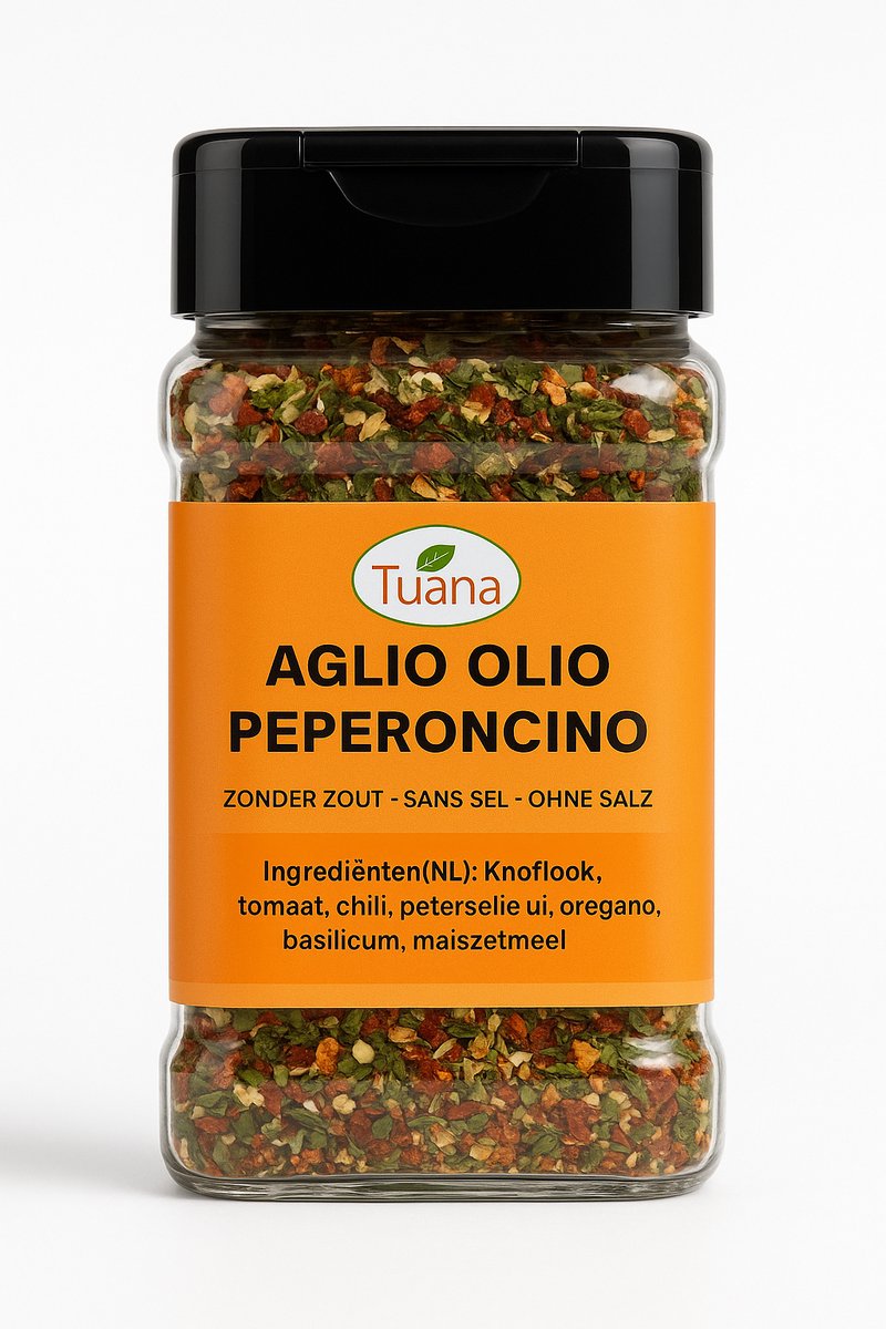 Tuana Kruiden - Aglio Olio Peperoncino Kruidenmix - 320g - Tuanashop - GP-A-0008