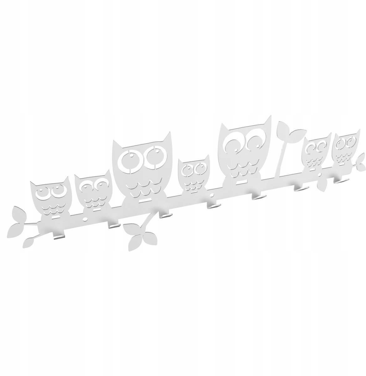 OWL jas en sleutelhanger, loftstijl, wit metaal
