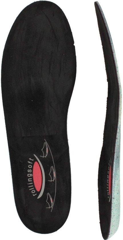 Zwarte Rollingsoft binnenzool met voorgevormd voetbed.