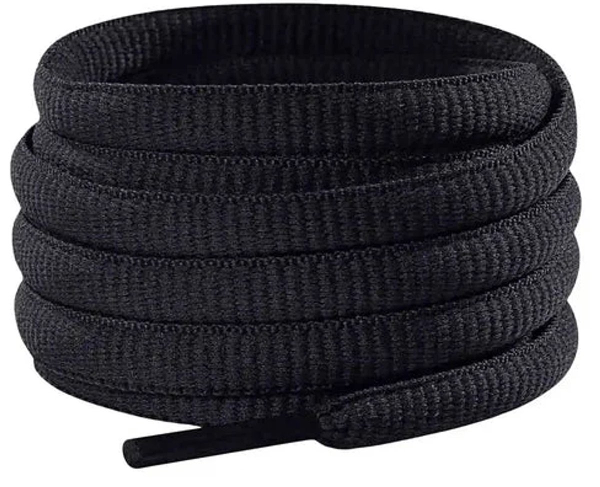 Ovale veters Cirotti | Zwart | Asics veters | New Balance veters | 6mm | 120cm | Schoenaccessoires - Schoenveters - Veters