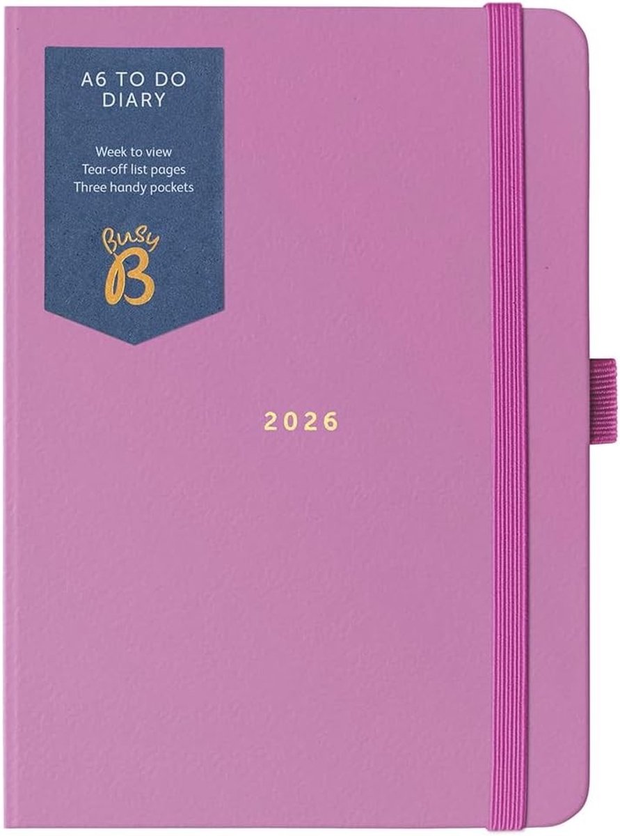 Agenda - Fuchsia - 11 x 15 cm - Compacte Weekplanner met Notitiepagina's en Jaarplanner - Voor Organisatie 2026