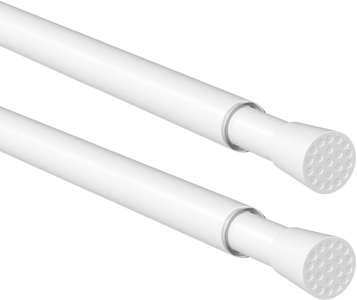 Teleskopstangen, Wit, 50-69CM, 2 Stuks