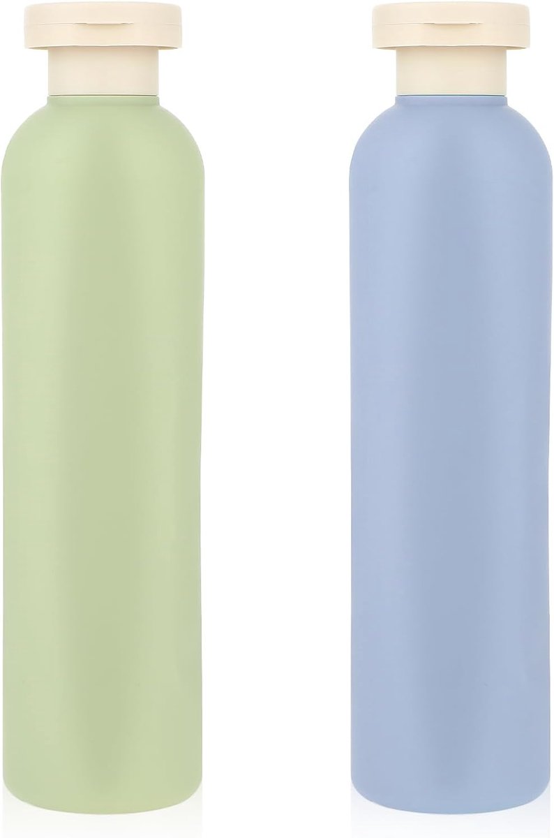 Knijpflessen 2-pack 200 ML Hervulbare Plastic Reiscontainers Lege Flessen met Schijftop Flip Cap Reisaccessoires voor Shampoo, Cremes, Lotion, Conditioner