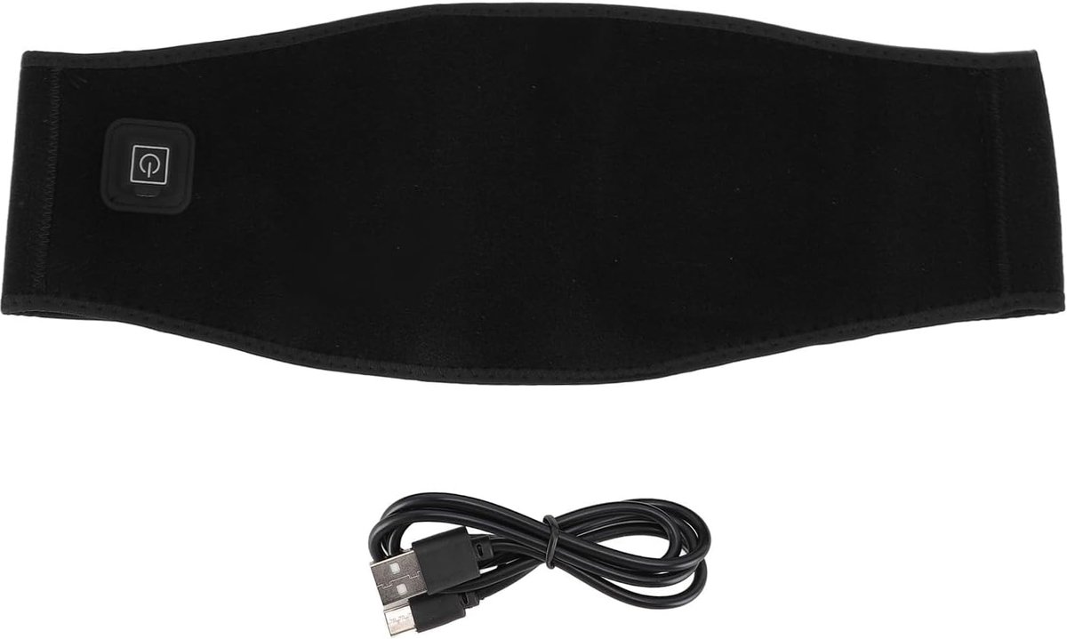 USB-verwarmingsgordel, op Drie Niveaus Temperatuur Verstelbare Onderrugbrace, Wintertaille Verwarmde Omslagdoek voor Oudere Vrouwen Mannen, Grote Klittenbandriemen,