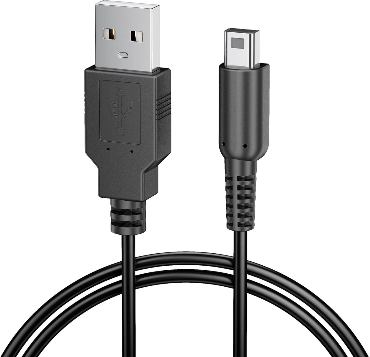 Oplaadkabel voor Nintendo New 3DS XL/3DS XL/New 2DS XL/2DS/Dsi XL, 1,2 m USB-oplaadkabel USB-voeding (1)