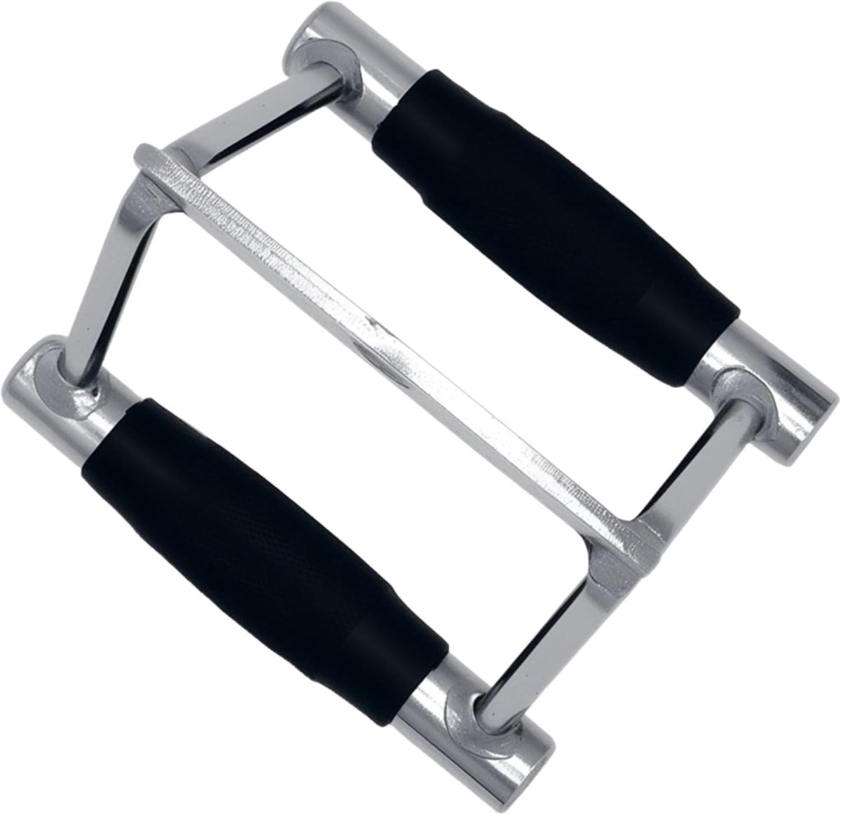 Pull Down Bar, Krachttraining Deluxe Enkele Dubbele D Handvat Triceps Touw, V-vormige Roterende Rechte Druk Down Bar voor Gewichtstraining, Kabelmachine-accessoires (Rubber)