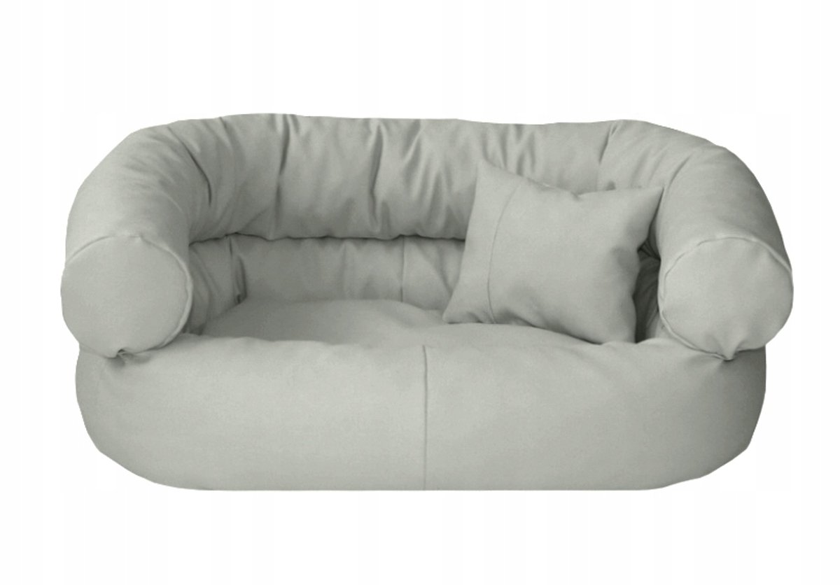 XXL Hondenmand Fotomodel 140x100cm - Lichtgrijs Kunstleer