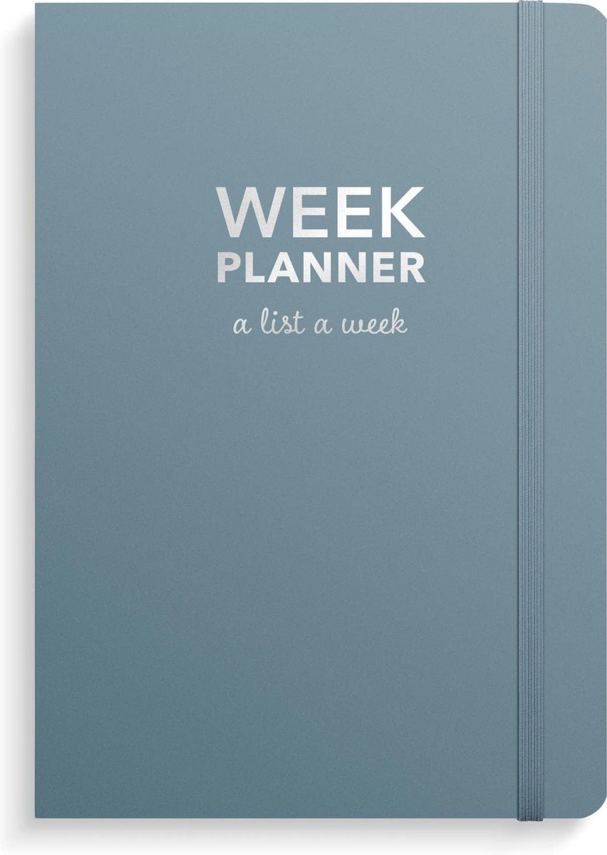 Week Planner ongedateerd blauw