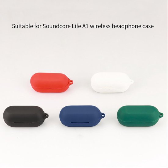 Cilicone hoes voor Anker Soundcore Life A1, ultradunne zachte hoes, Slim-Fit, anti-val, niet gemakkelijk te vuil - ArmyGreen — afbeelding 4