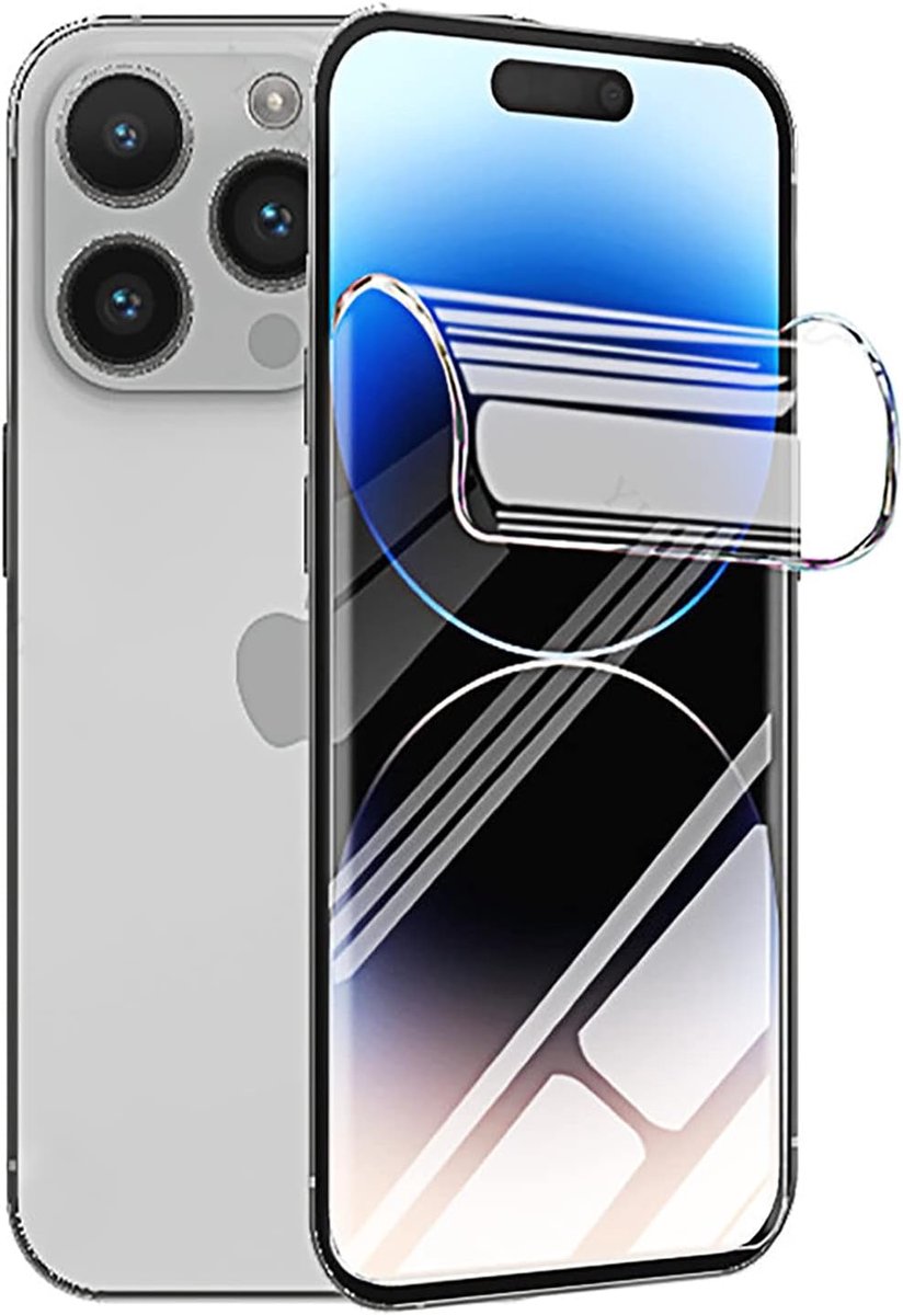 2 stuks Hydrogel Film Screen Protector voor iPhone 14 Pro (6,1 inch), zachte TPU beschermende hydrogel film [Clear HD] (niet gehard glas)