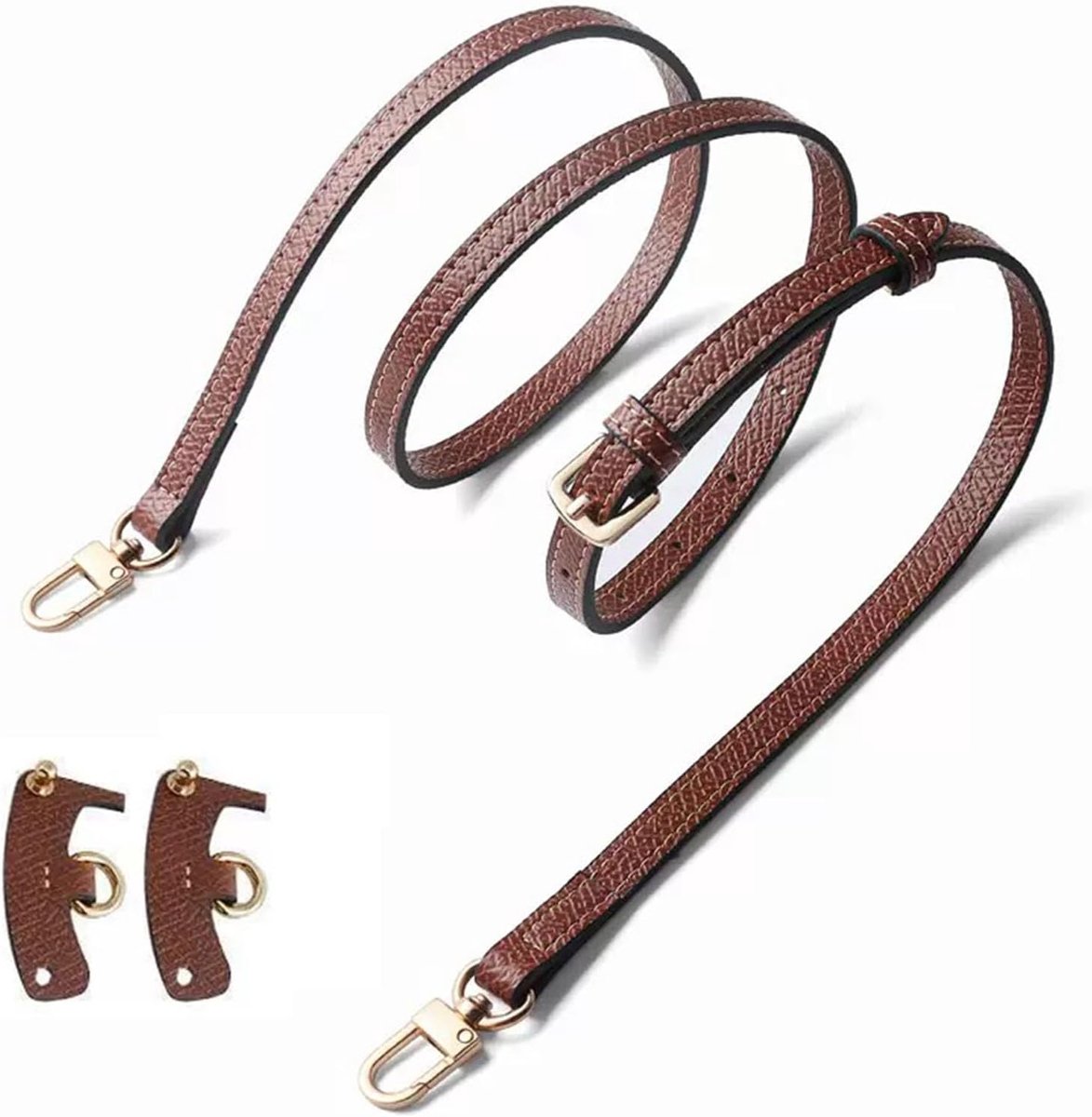 Schouderriem voor dames, 1,2 cm, leren schouderriem voor mini-tassen, verstelbare schouderriem, draagriem voor tassen, tasriem voor mini-tas, crossbody tas